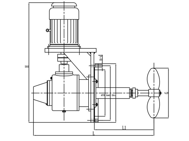 Mélangeurs d'industrie chimique à entrée latérale pour grand réservoir